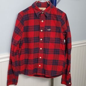 Hollister button down Flanel shirt